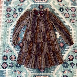 Young girl bohemian dress